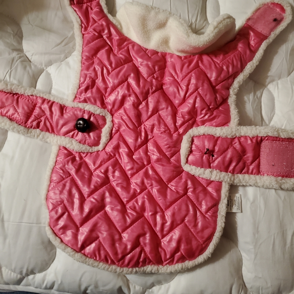 Pink dog coat